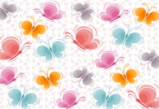 Wallpaper with hand-drawn floral backgrounds (36 wallpapers)