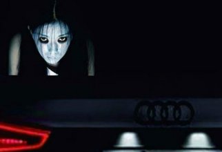 В Китае придумали стикеры на машины, чтобы проучить любителей ослеплять дальним светом (8 фото + 1 гиф)