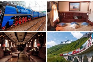 Топ-7 шикарных поездов мира, два из которых ездят по России (22 фото)