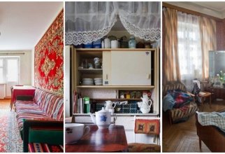 Серванты, хрусталь и ковры: 20 душевных интерьеров советских квартир (21 фото)