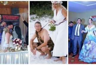 Фотографии со странных свадеб: апофеоз безвкусицы (36 фото)
