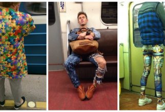 Модные люди в метро: осторожно, здесь может быть ваша фотография! (28 фото)