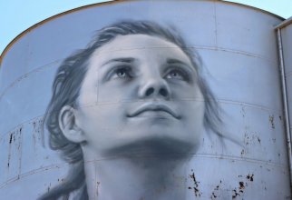 «Сило-арт» — масштабные граффити на элеваторах и зернохранилищах (34 фото)
